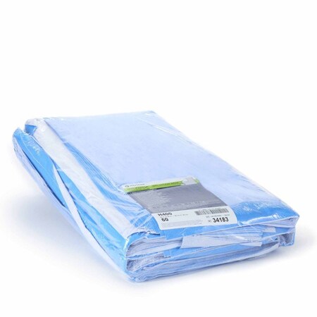 Quick Check H4 H400 Sterilization Wrap White / Blue 24 X 24 In. Dual Layer SMS EO Gas / Hydrogen Peroxide, 120PK 34183